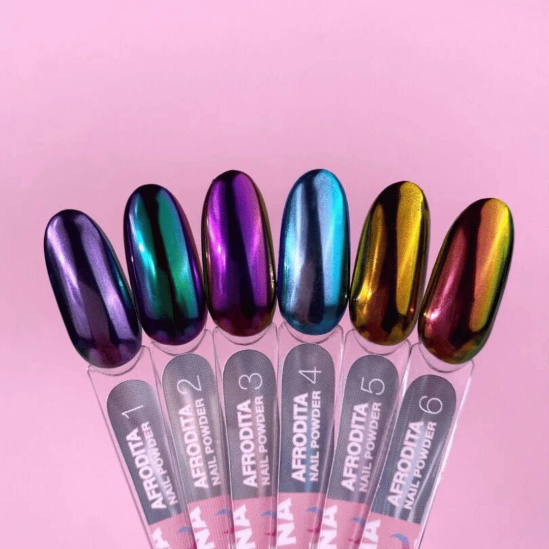 Luna Afrodita Nail Chrome Powder Set
