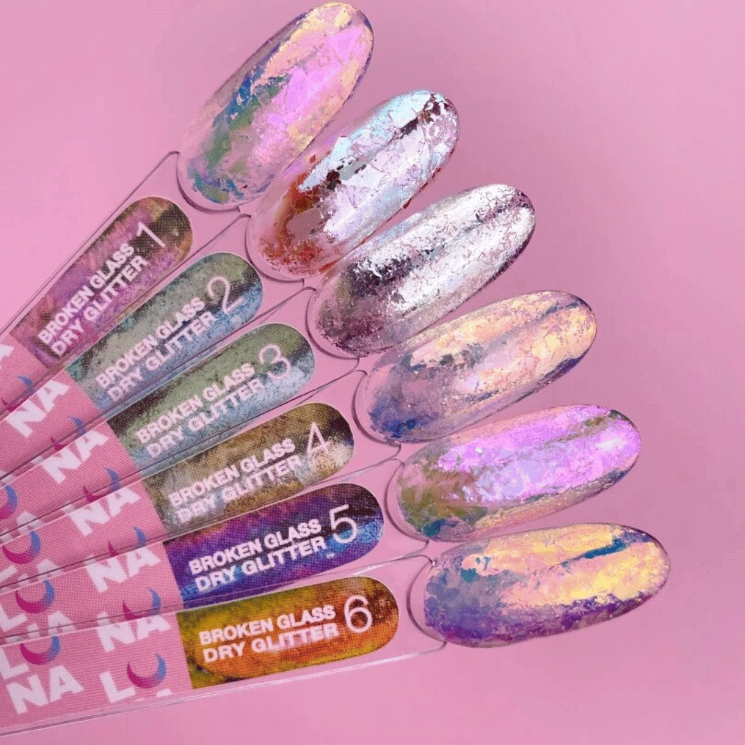 Luna Broken Glass Dry Glitter Set
