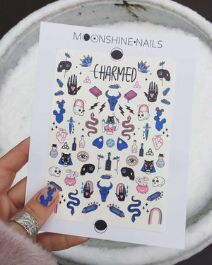 Moonshine Nails Charmed Decal/Slider (large)