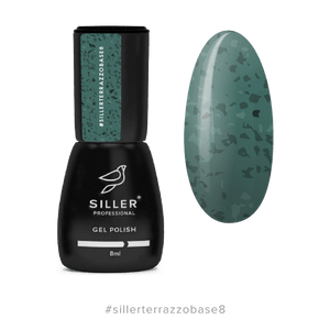 Siller Terrazzo Rubber Base #8 - Green w/ Black Potal