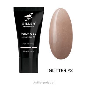 Siller Polygel with Glitter #3 - Gold Sand