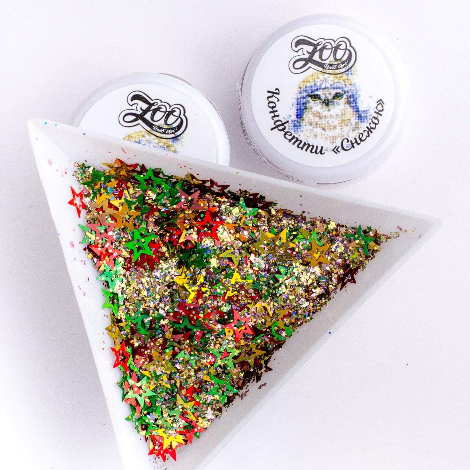 Zoo Nail Art Snowball Confetti - Christmas Mix