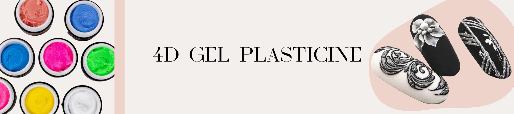 4D Gel Paste, Gel Plasticine, 3D, 4D, Nail Art, Volume