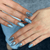 Adore Professional Crystal Flash Cat Eye Gel Polish - Blue