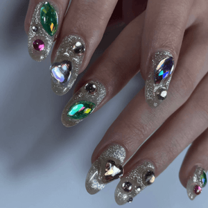Adore Professional Crystal Flash Cat Eye Gel Polish - Sparkling Gold