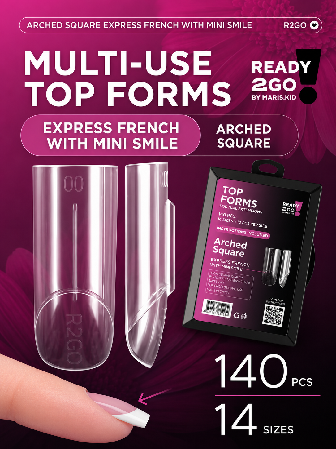 Dual Forms Ready2GO" by Maris.Kid - Arched Square Express French Mini Smile Upper Forms
