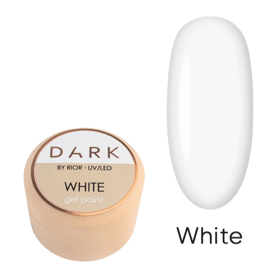DARK White Gel Paint, 5g