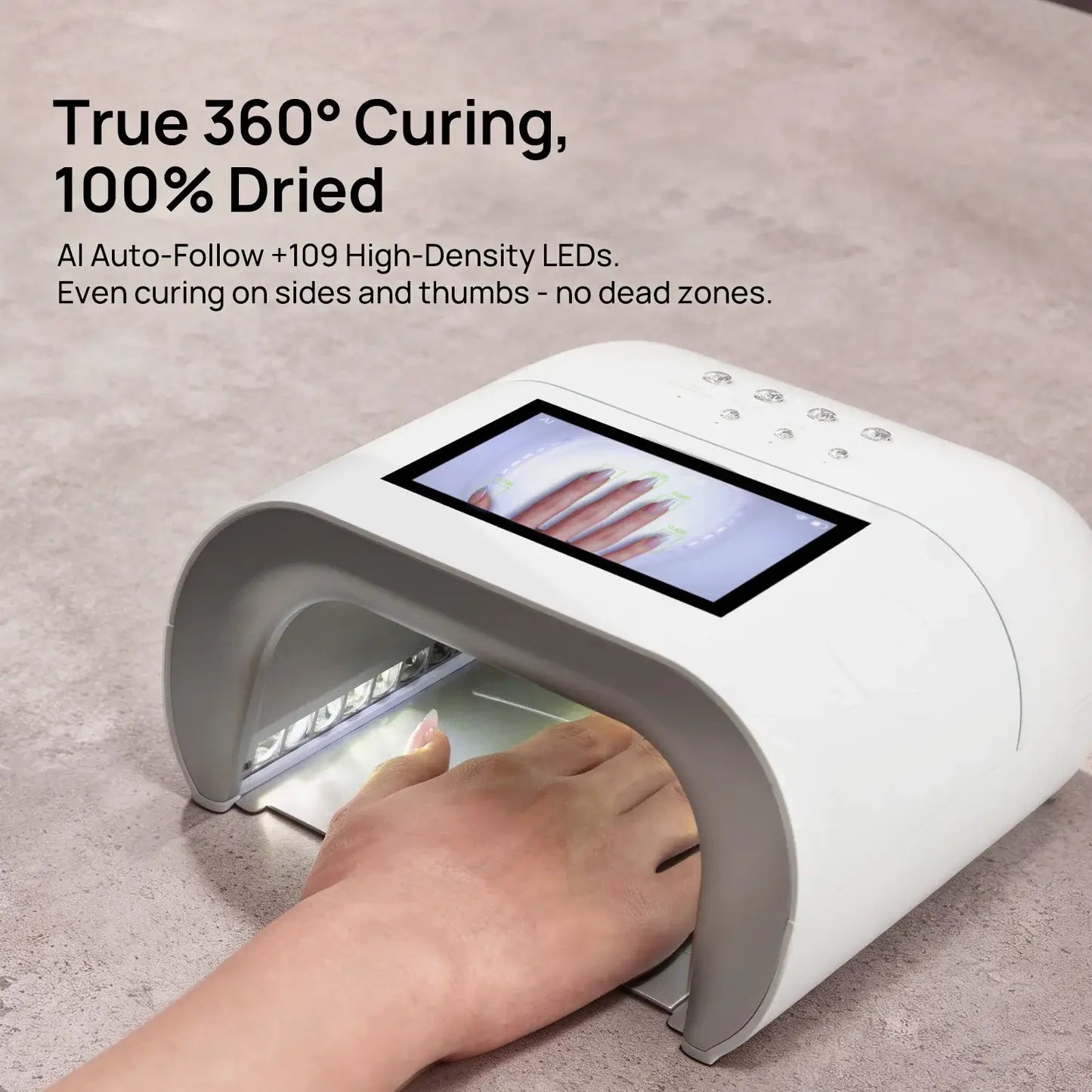 O NAIL Rechargeable AI Nail Lamp (SUNX PRO MAX) - White - Nail O NAIL Rechargeable AI Nail Lamp (SUNX PRO MAX) - White - Nail