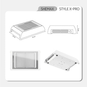 SHEMAX Style X-Pro Professional Dust Collector - White