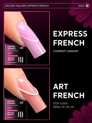 Dual Forms Ready2GO" by Maris.Kid - Arched Square Express French Tip