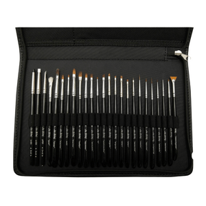 Ju.Bilej 25 pcs Premium Nail Art Brush Set No.16 (Case Included)