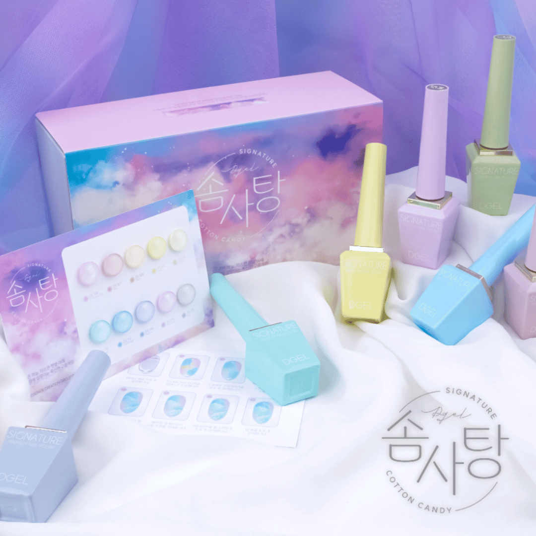 DGEL Signature Cotton Candy Collection - 10 PCS Gel Polish Set