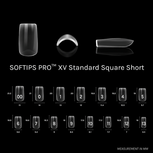 SOFTIPS Pro XV Nail Extensions - Square Short