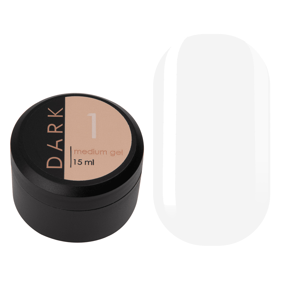DARK Medium Gel #01 (Clear), 15ml and 30ml