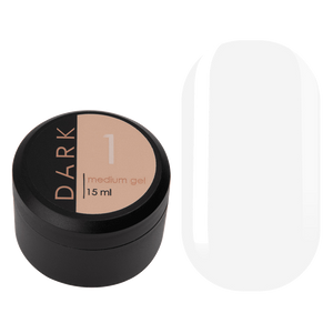 DARK Medium Gel #01 (Clear), 15ml and 30ml