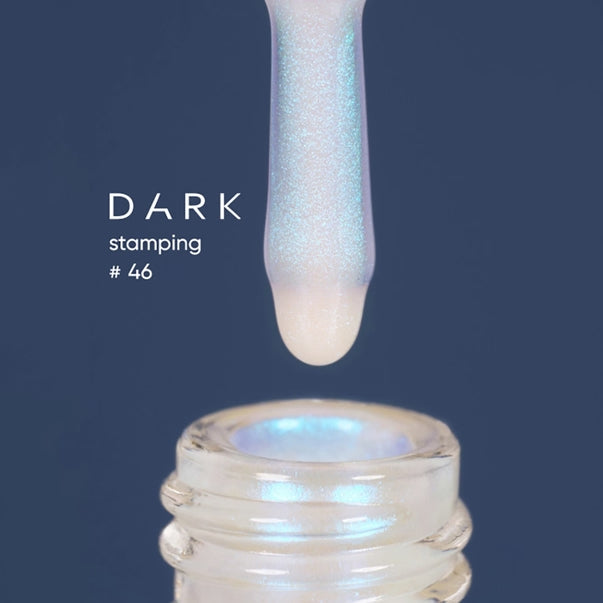 DARK Stamping Polish  Blue Chameleon #46, 10ml
