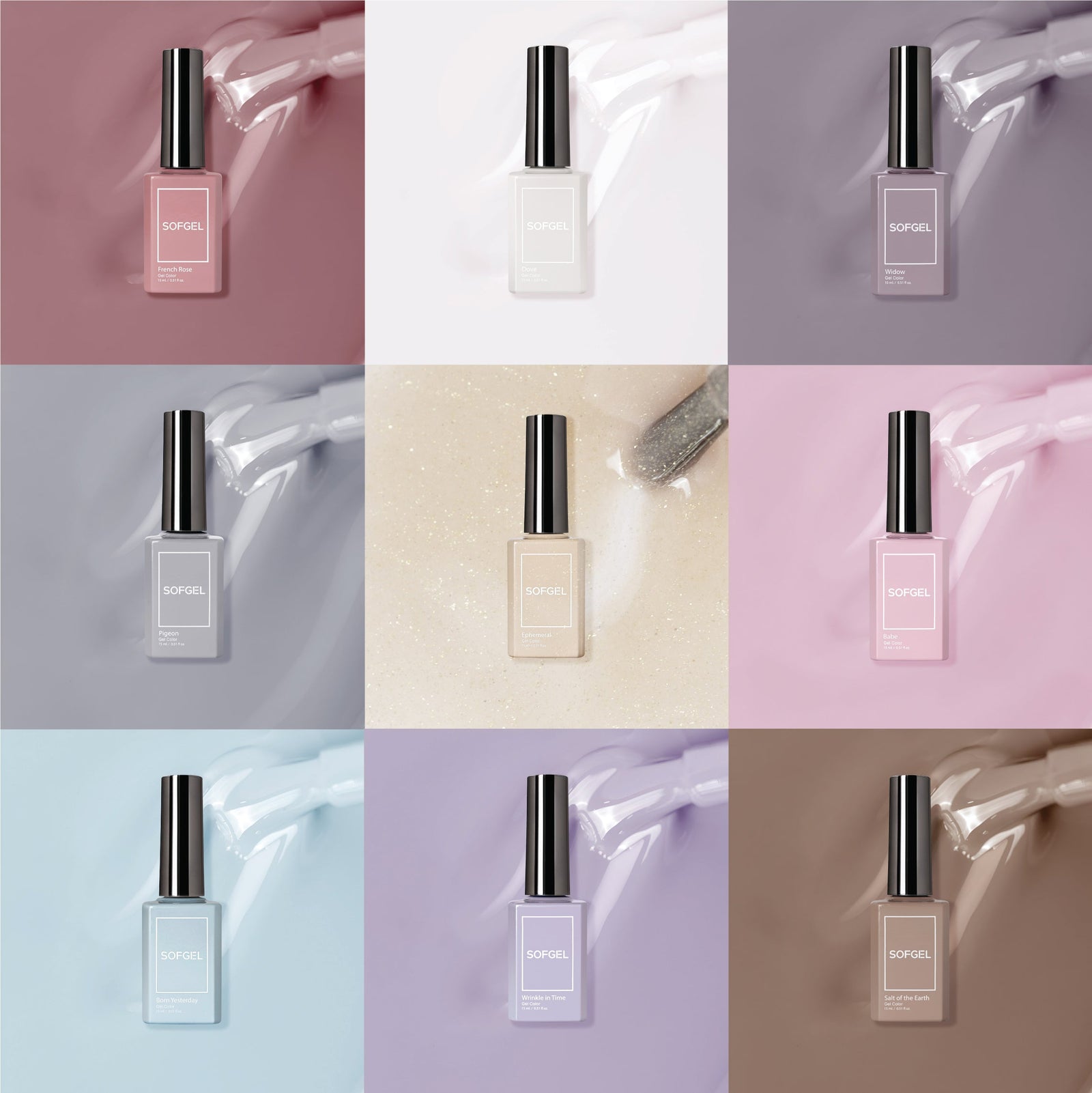 SOFGEL Draw Me Like One of Your French Girls - Set of 9 Gel Colors