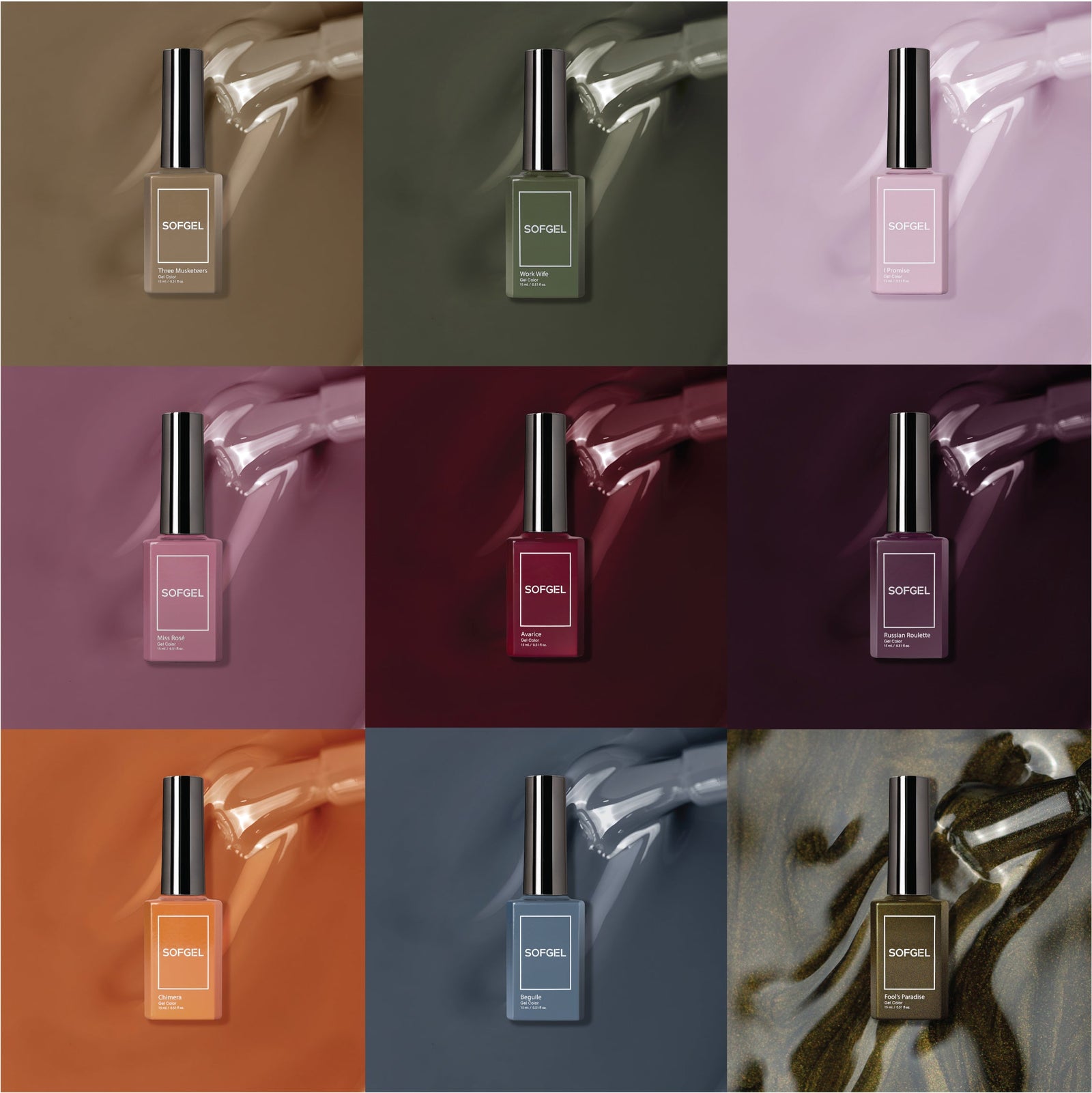 SOFGEL Promise Me You’ll Survive - Set of 9 Gel Colors