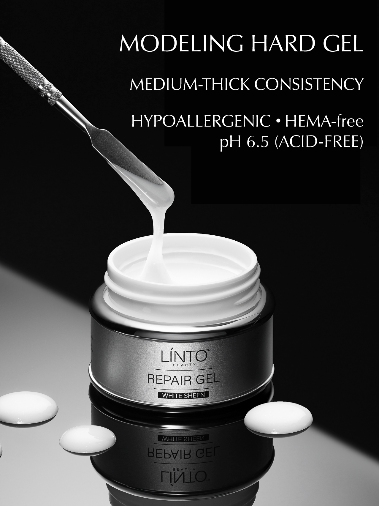 LINTO BEAUTY REPAIR GEL WHITE SHEEN 30ml / 1,01fl oz