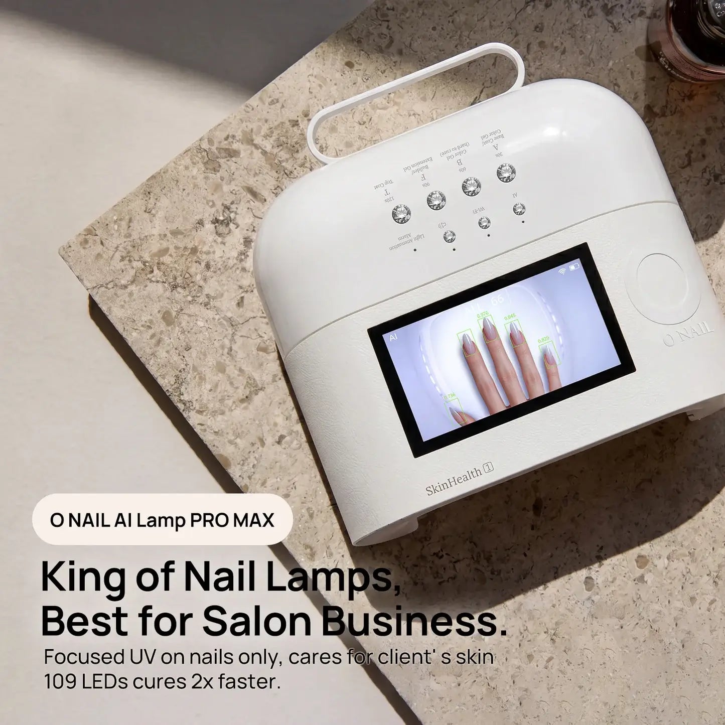 ONAIL Rechargeable AI Nail Lamp (SUNX PRO MAX) - White