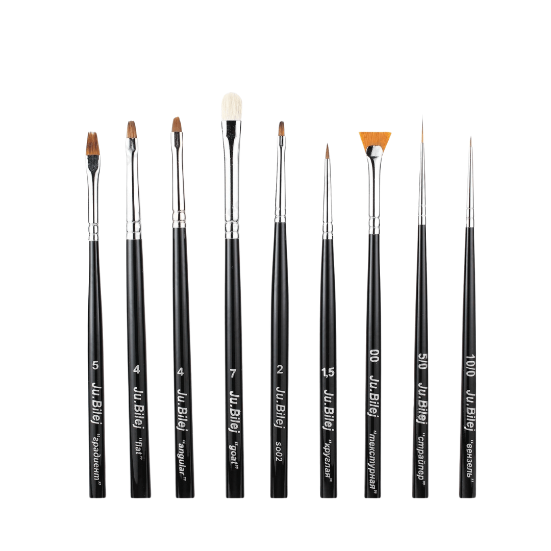 Ju.Bilej No. 7 "Gel Designer" Brush Set