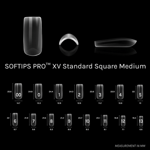 SOFTIPS Pro XV Nail Extensions - Square Medium