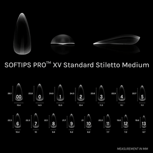 SOFTIPS Pro XV Nail Extensions - Stiletto Medium