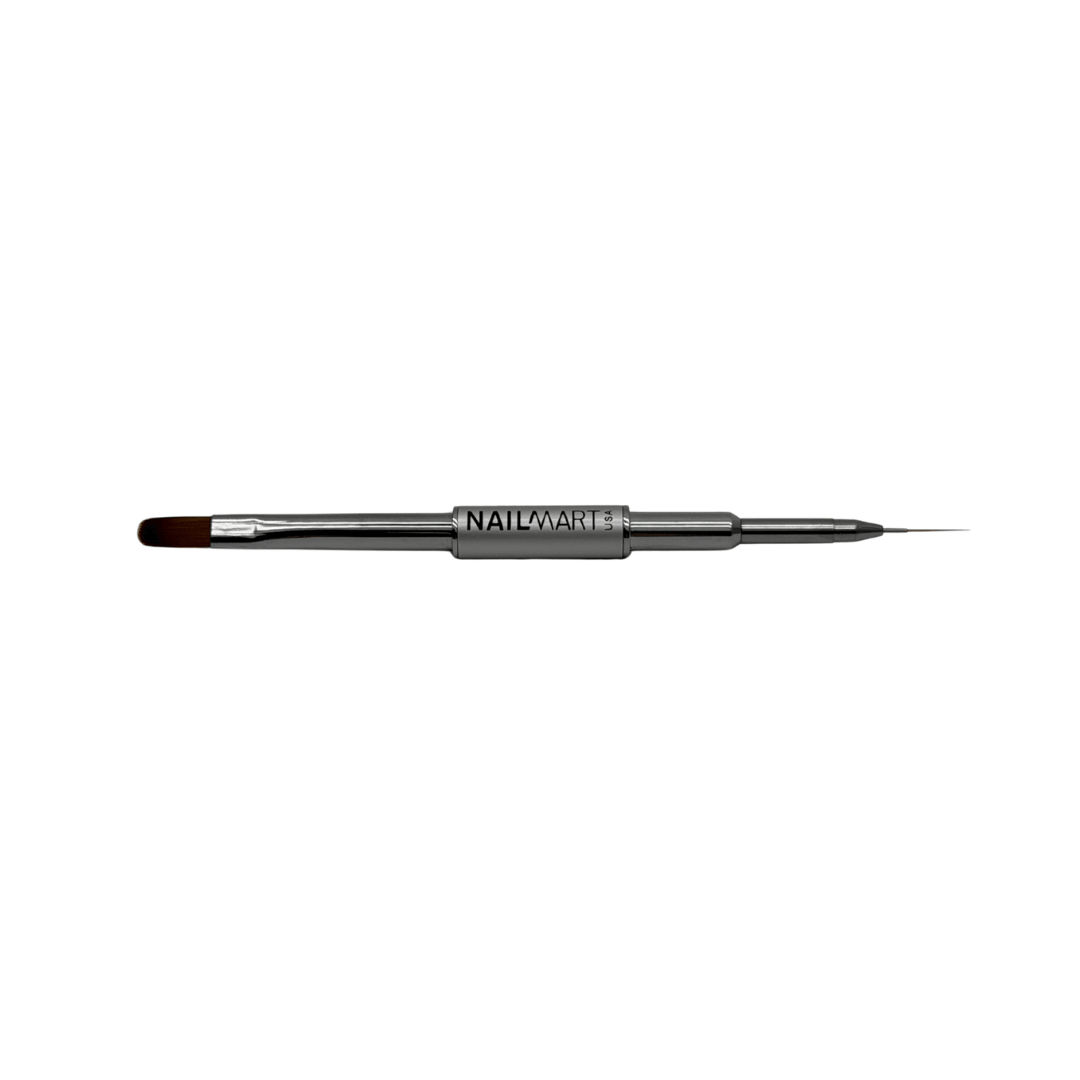 Nail Mart USA Dual Sided Gel + Liner Brush