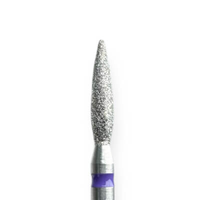 KMIZ Diamond Sharp Tip Flame E-File Nail Drill Bit - Silk Grit 2.3mm