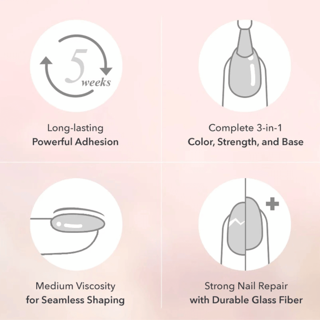 JIN.B Ivy Fiber Base Gel Colour Collection Series- 5 PCS