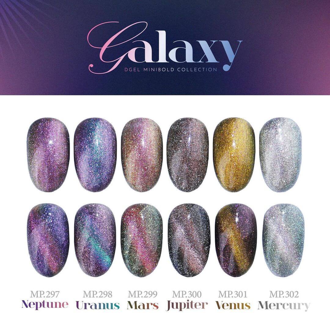 DGEL Galaxy Collection - 6 PCS Cat Eye Gel Polish Set