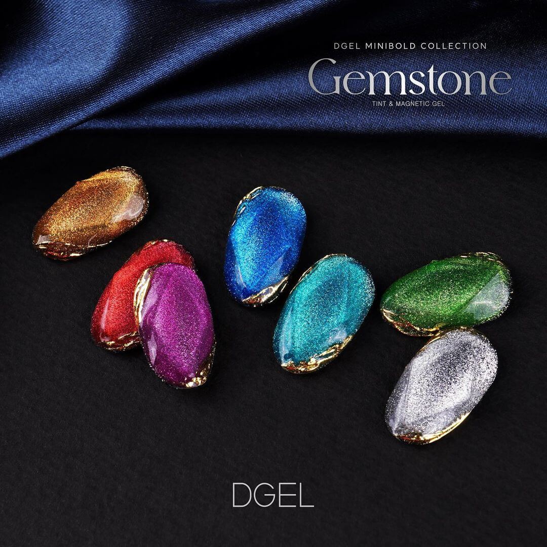 DGEL Gemstone Collection - 7 PCS Cat Eye Gel Polish Set