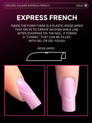 Dual Forms Ready2GO" by Maris.Kid - Arched Square Express French Tip