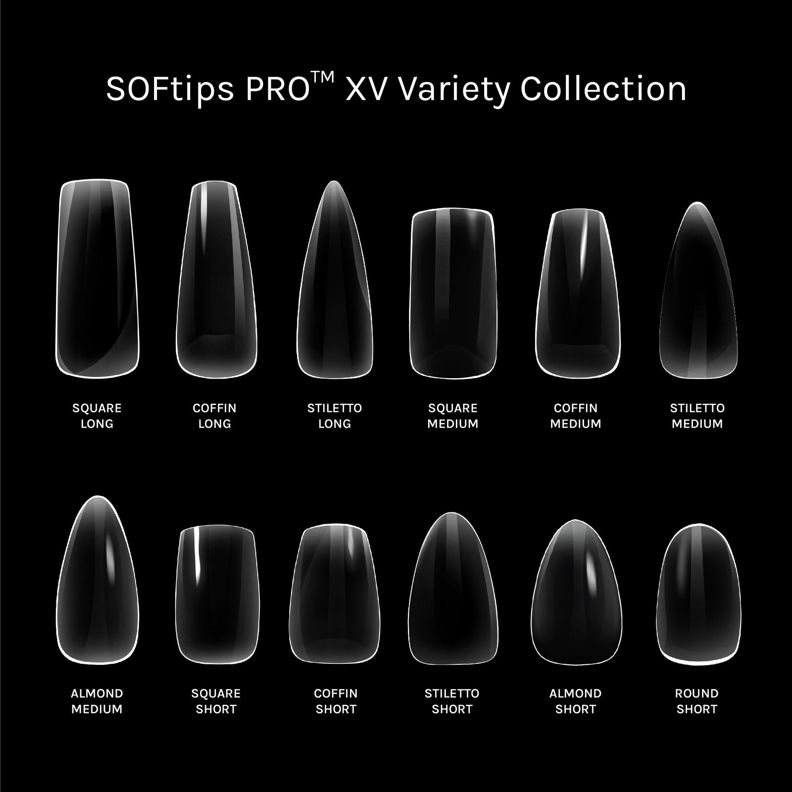 SOFGEL SOFTIPS PRO™ XV NATURAL - VARIETY COLLECTION