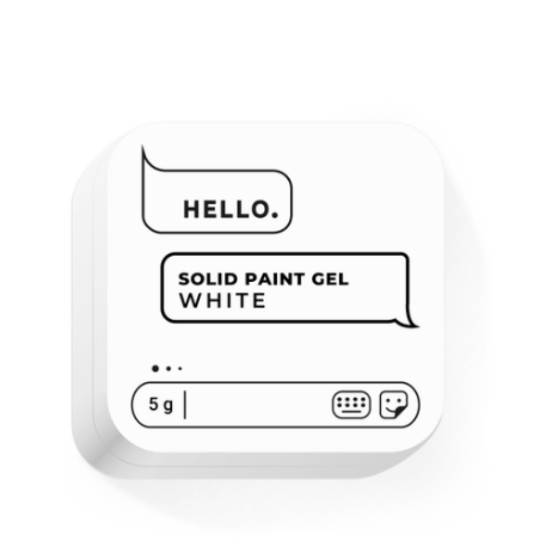 Hello Solid Paint Gel - White