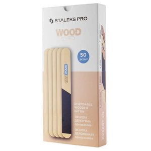 Staleks Disposable Wooden Straight Base for Nail File EXPERT 20 (50 pcs)
