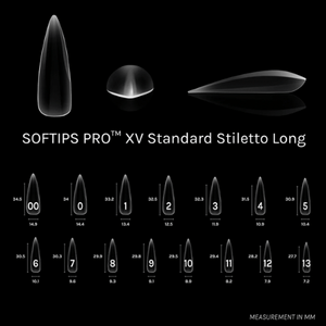 SOFTIPS Pro XV Nail Extensions - Stiletto Long