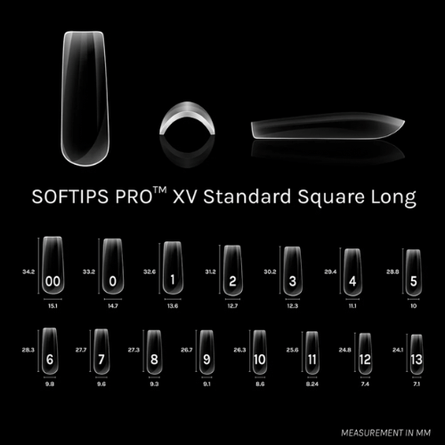 SOFTIPS Pro XV Nail Extensions - Square Long