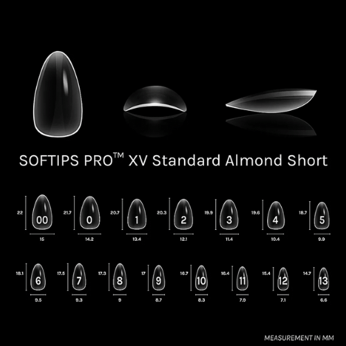 SOFTIPS Pro XV Nail Extensions - Almond Short