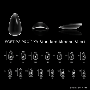 SOFTIPS Pro XV Nail Extensions - Almond Short