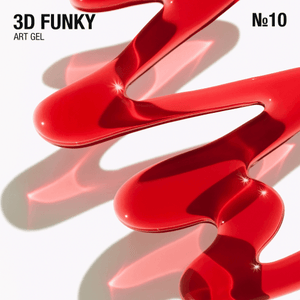 Adore Professional 3D Funky Art Gel #10- Red Glass