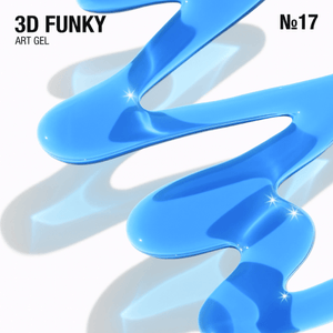 Adore Professional 3D Funky Art Gel #17- Blue Glass