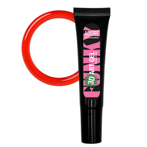 Adore Professional 3D Funky Art Gel #10- Red Glass