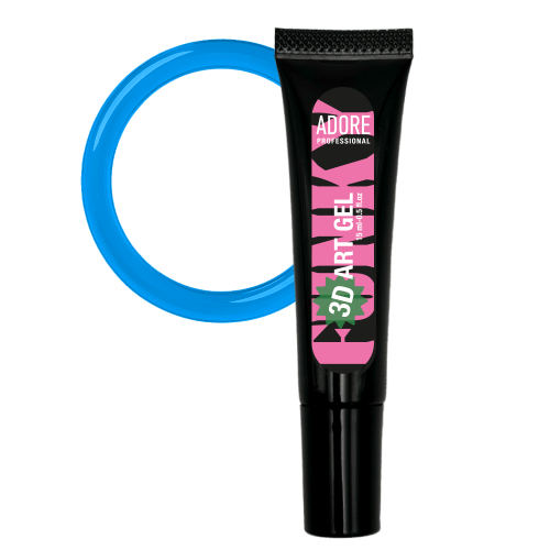 Adore Professional 3D Funky Art Gel #17- Blue Glass