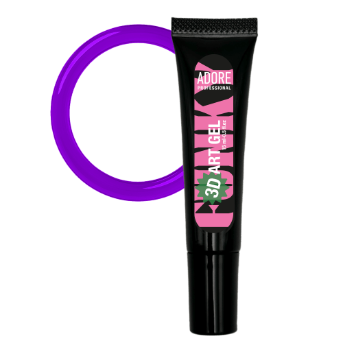 Adore Professional 3D Funky Art Gel #18- Purple Glass