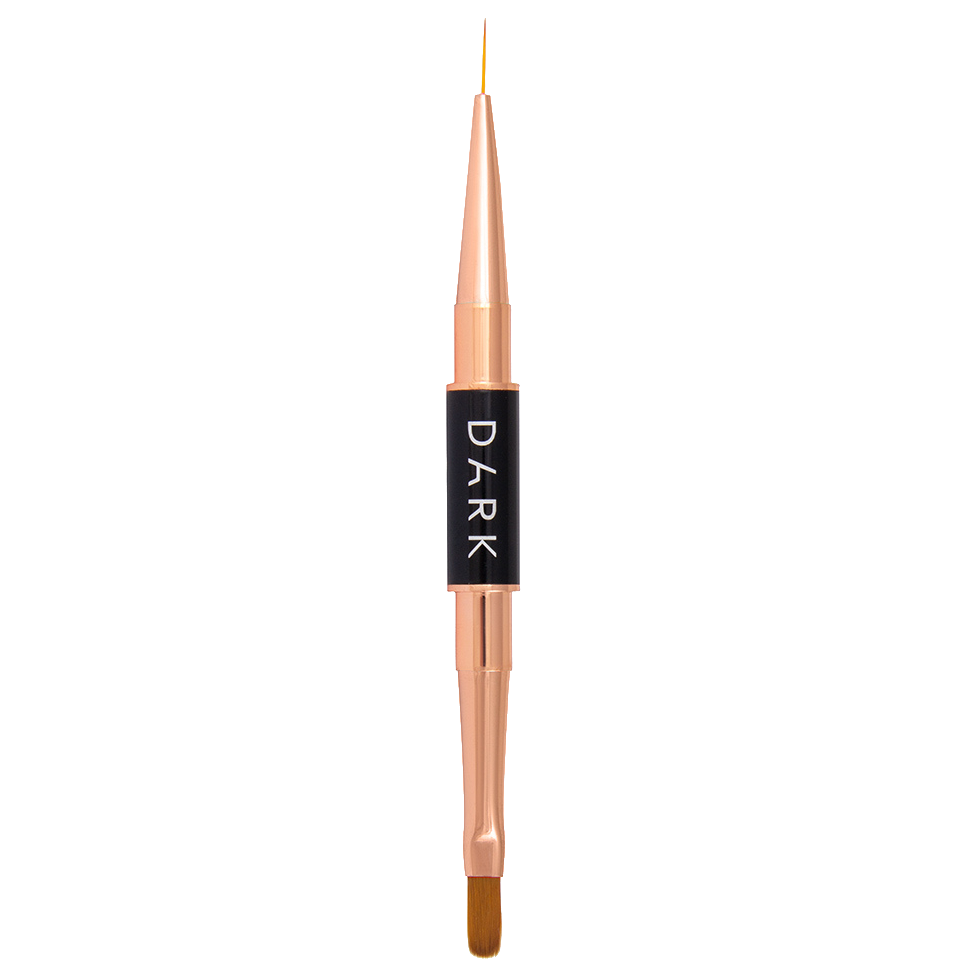 DARK Double-Sided Black Matte Brush (Liner 10 mm + Gel 12 mm)