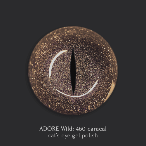 Adore Professional Wild Cat Eye Gel Polish - Platinum Gold Tints