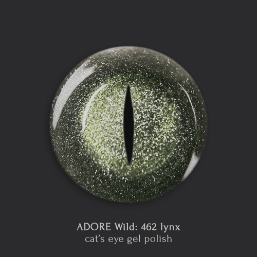 Adore Professional Wild Cat Eye Gel Polish - Platinum Emerald Tints