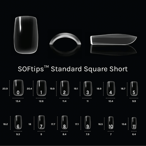 SOFTIPS™ Standard Square Short Refill Bags - 50PCS