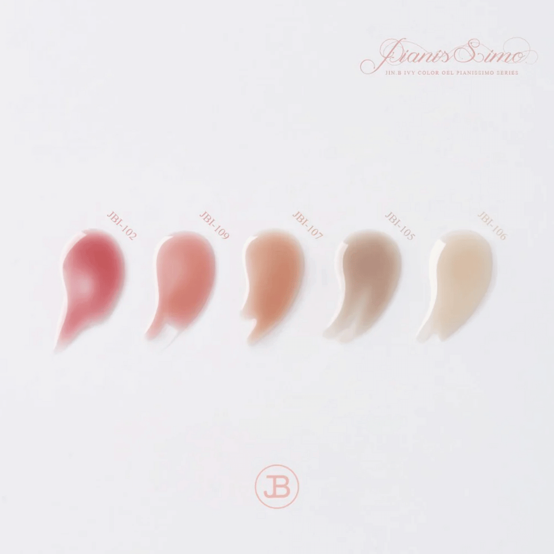JIN.B Pianissimo Collection- 10 PCS Syrup Gel Polish Set